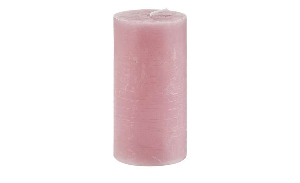 Zylinderkerze ¦ rosa/pink ¦ Wachs ¦ Maße (cm): H: 13 Ø: [6.8] Dekoration > Kerzen & Lichter - Höffner