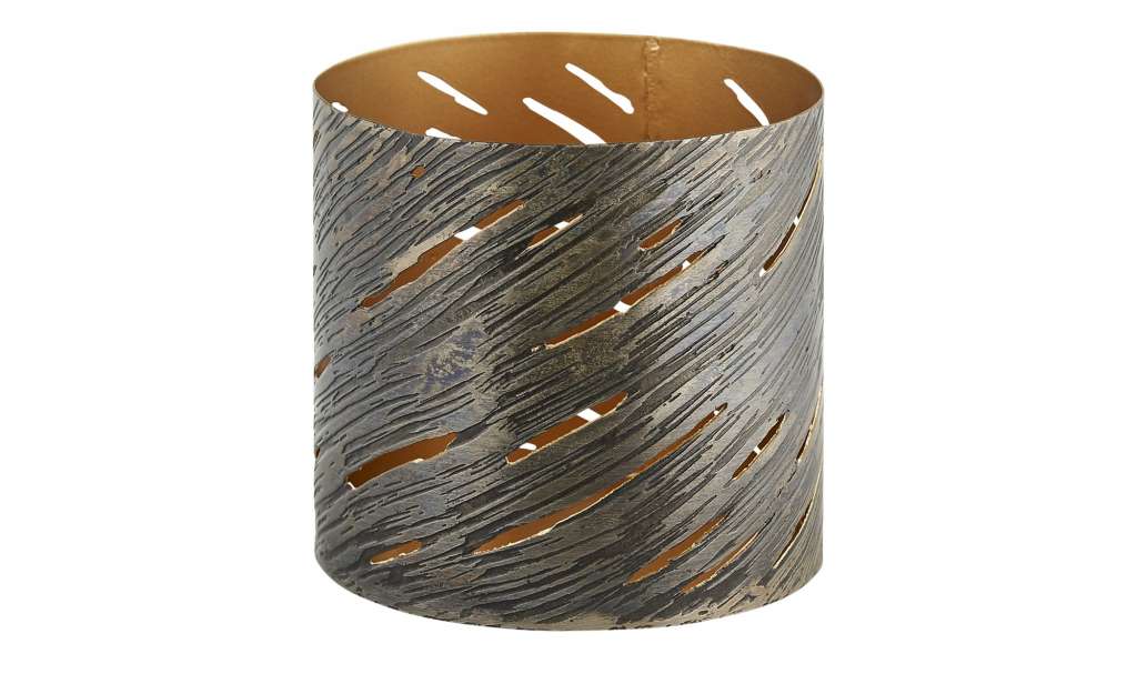 Windlicht ¦ gold ¦ Metall ¦ Maße (cm): H: 10,5 Ø: [10.0] Weihnachten - Höffner