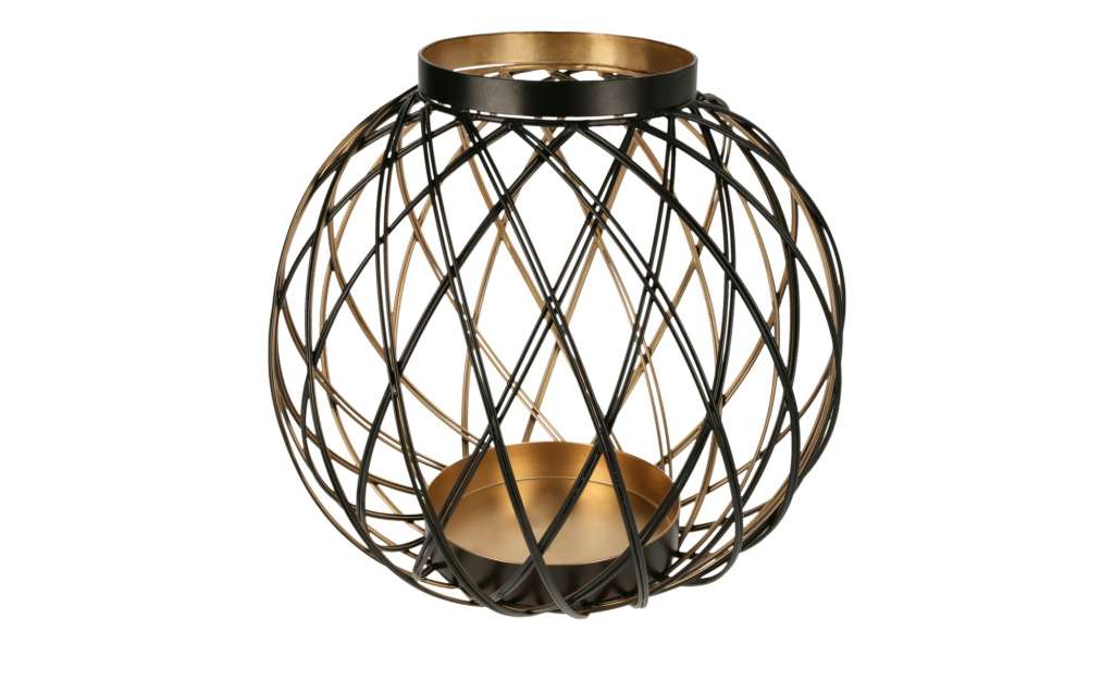 Windlicht ¦ gold ¦ Metall ¦ Maße (cm): H: 31 Ø: [32.0] Dekoration > Laternen & Windlichter - Höffner