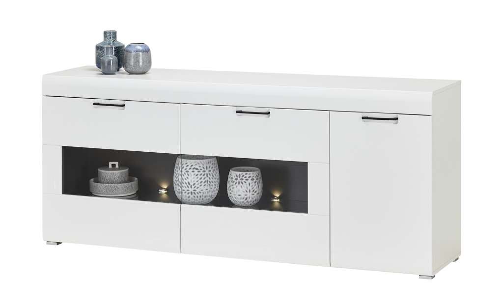 Sideboard  Neapel ¦ weiß ¦ Maße (cm): B: 185 H: 80 T: 44 Kommoden & Sideboards > Sideboards - Höffner