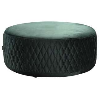 Carryhome HOCKER Samt Buche massiv Grün