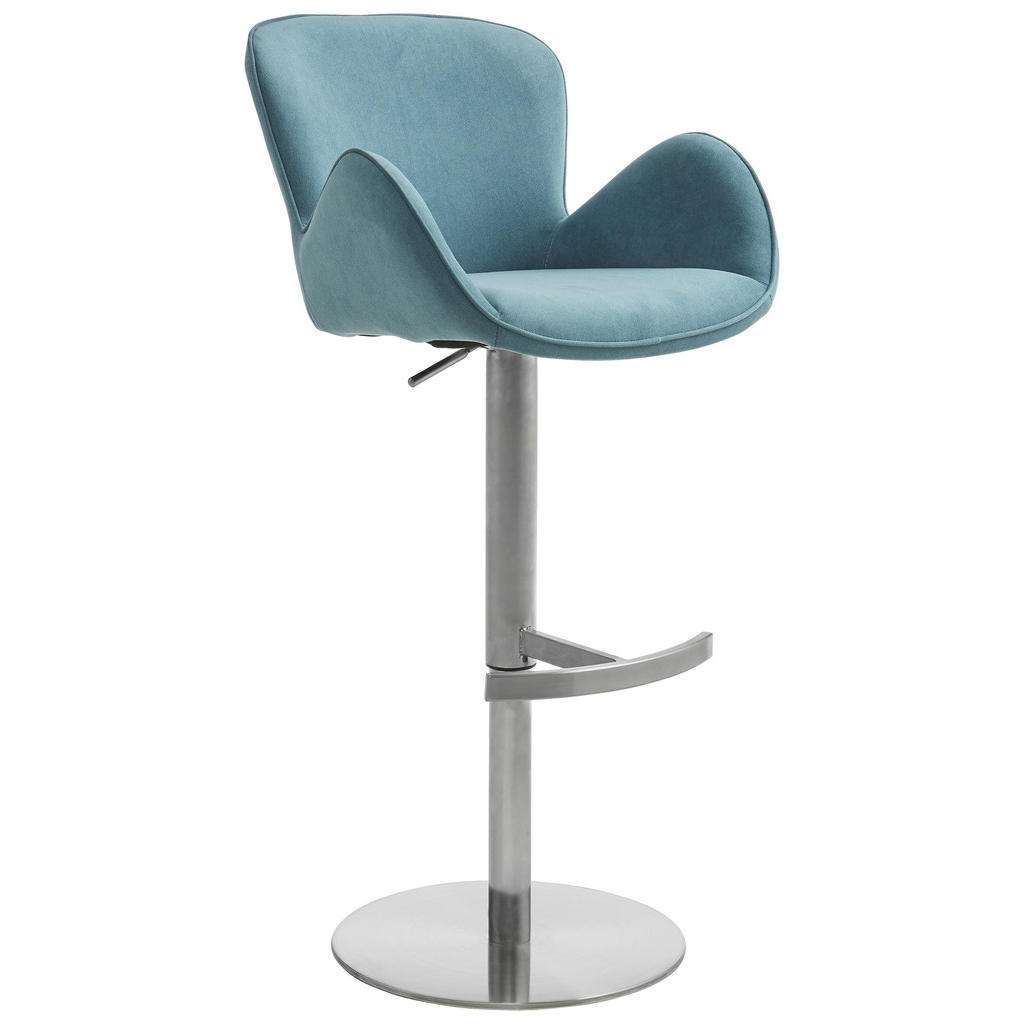 Novel BARHOCKER Mikrofaser Blau