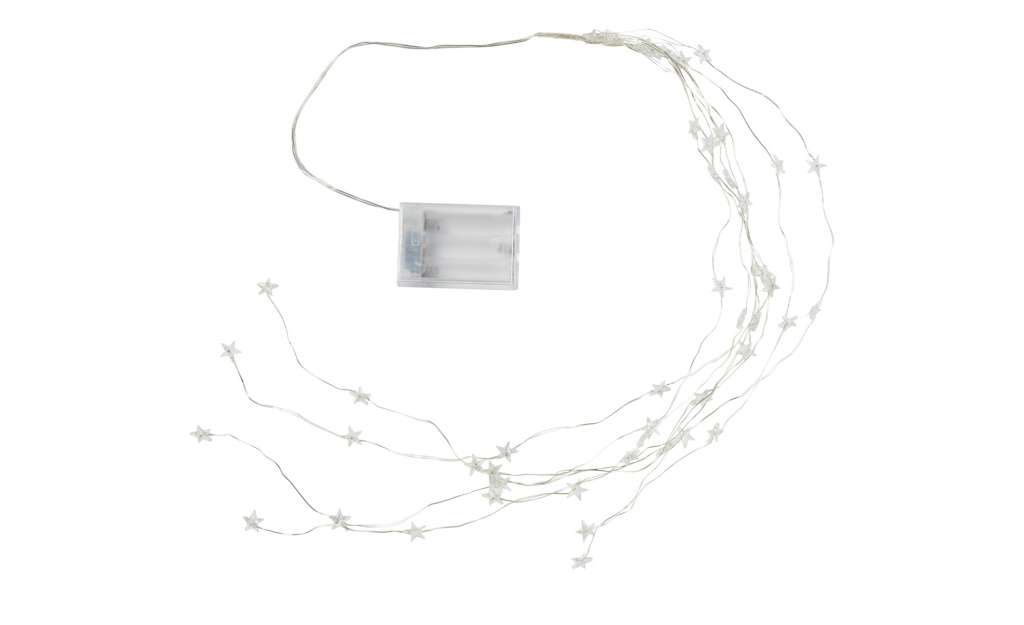 LED Lichterkette  Stern ¦ silber ¦ Kunststoff, Metall Weihnachten - Höffner