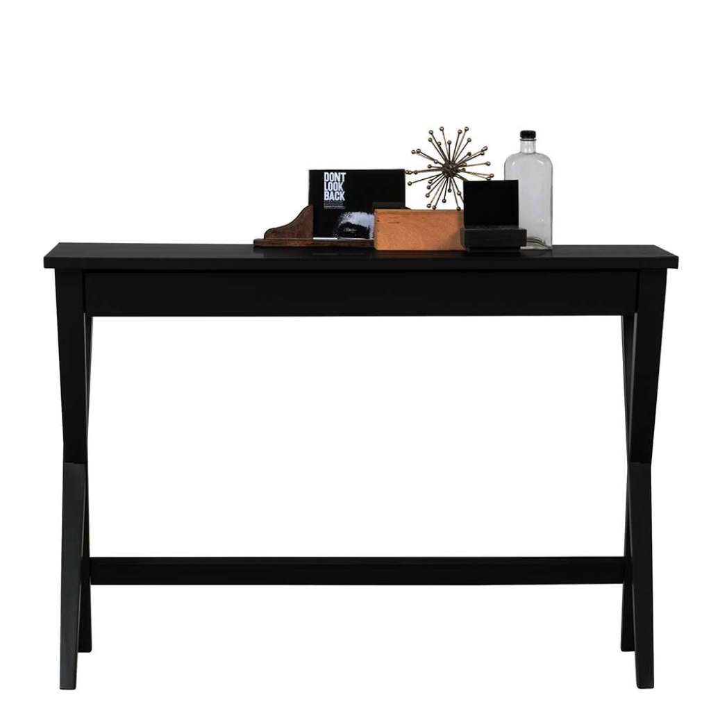 Designschreibtisch in Schwarz 110 cm breit