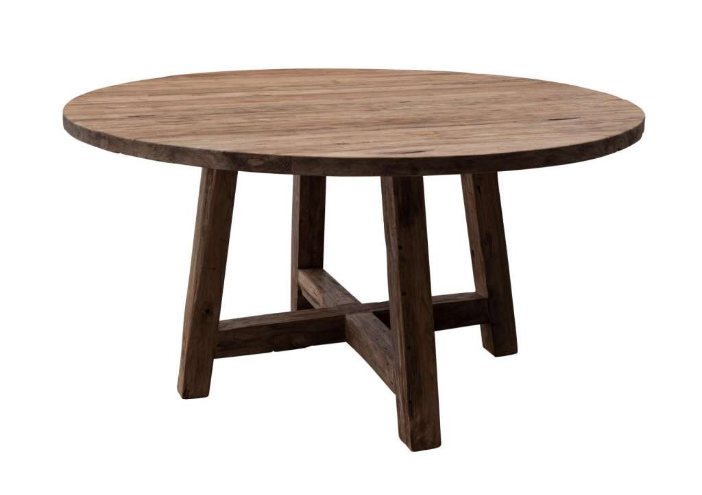 Esstisch Teak 150x150x78 natur unbehandelt BASSANO #145