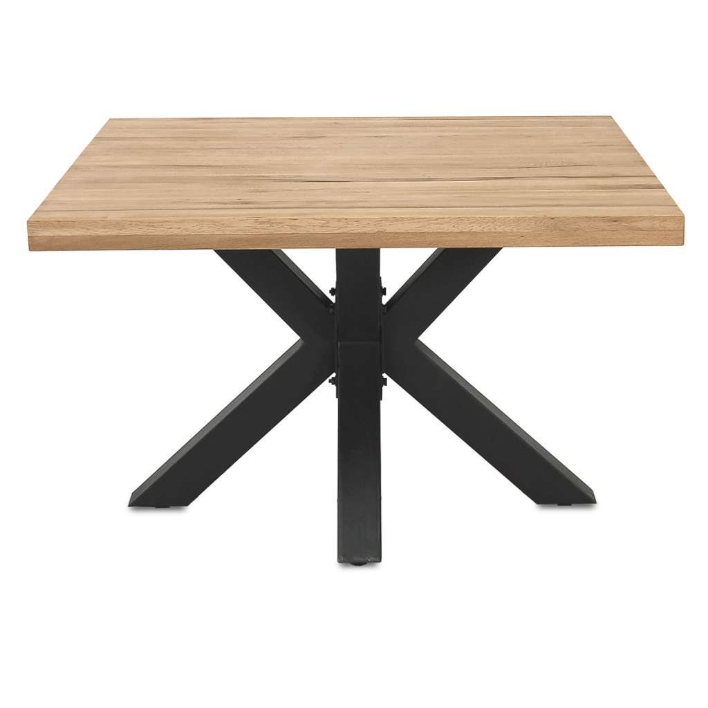 Esstisch 140 cm Quadratisch in Eiche massiv / Holzbeine