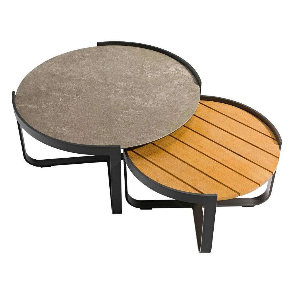 Zebra Süd LOUNGETISCH Grau, Braun