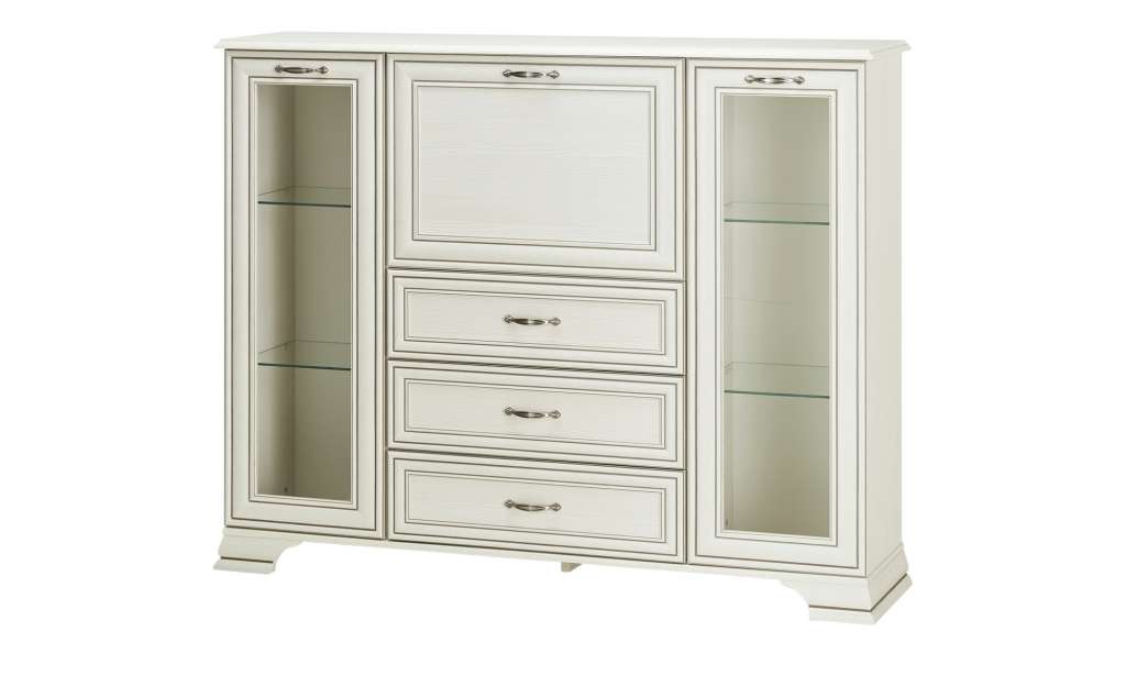 Highboard  Sissi ¦ weiß ¦ Maße (cm): B: 154 H: 125 T: 38 Kommoden & Sideboards > Highboards - Höffner