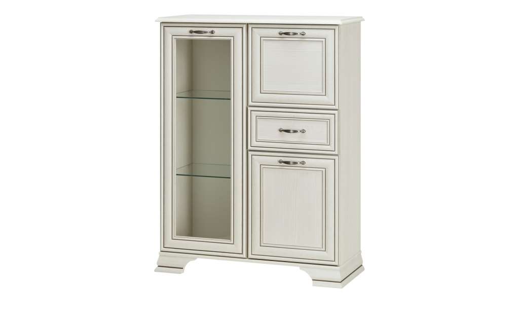 Vitrine  Sissi ¦ weiß ¦ Maße (cm): B: 94 H: 126 T: 38 Kommoden & Sideboards > Vitrinen - Höffner