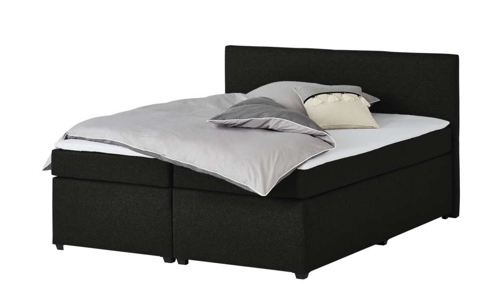 Boxspringbett  Countess ¦ schwarz ¦ Maße (cm): B: 187 H: 104 T: 209 Betten > Boxspringbetten > Boxspringbetten 180x200 - Höffner