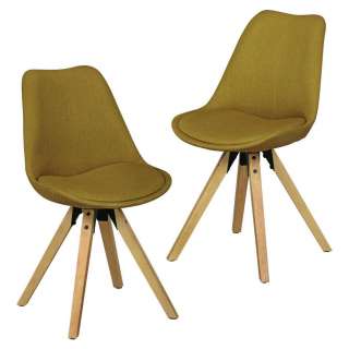 Carryhome STUHL-SET Webstoff Currygelb