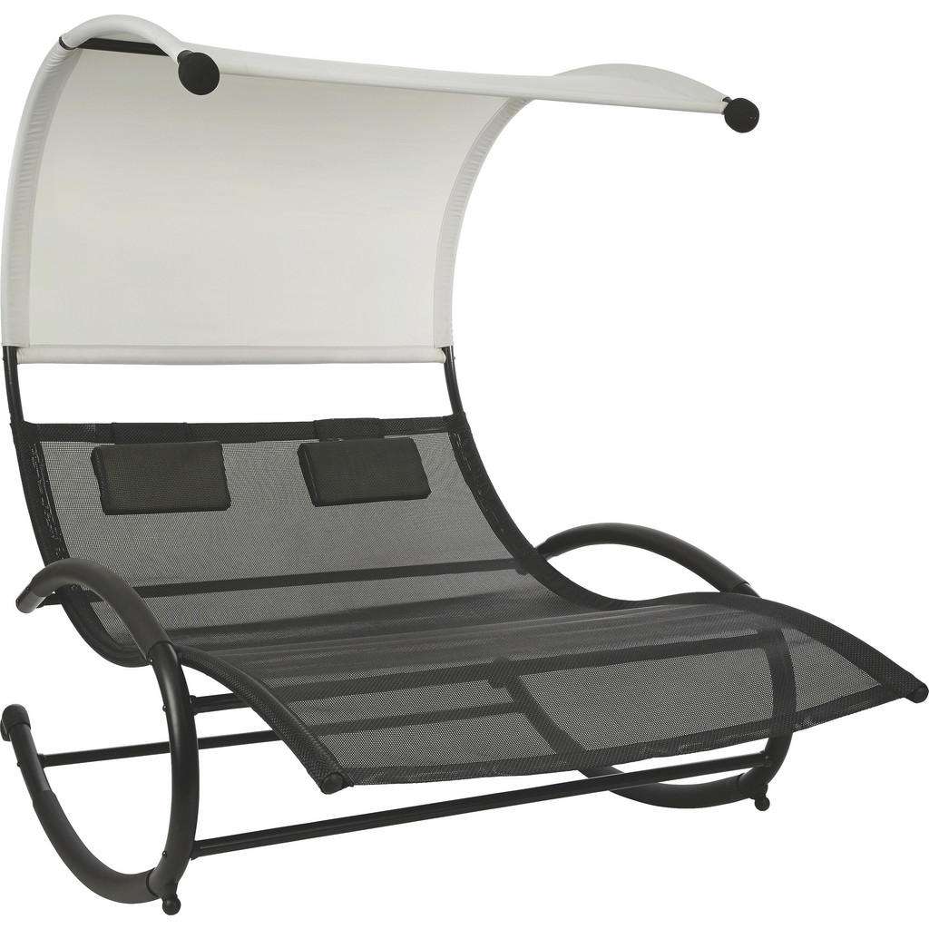 Ambia Garden SCHAUKELLIEGE Stahl pulverbeschichtet Schwarz, Grau