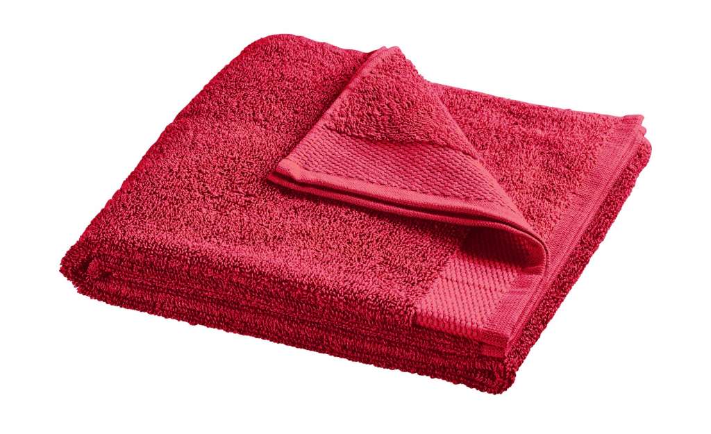 HOME STORY Handtuch  Bubble ¦ rot ¦ reine Baumwolle ¦ Maße (cm): B: 50 Badtextilien und Zubehör > Handtücher & Badetücher > Handtücher - Höffner