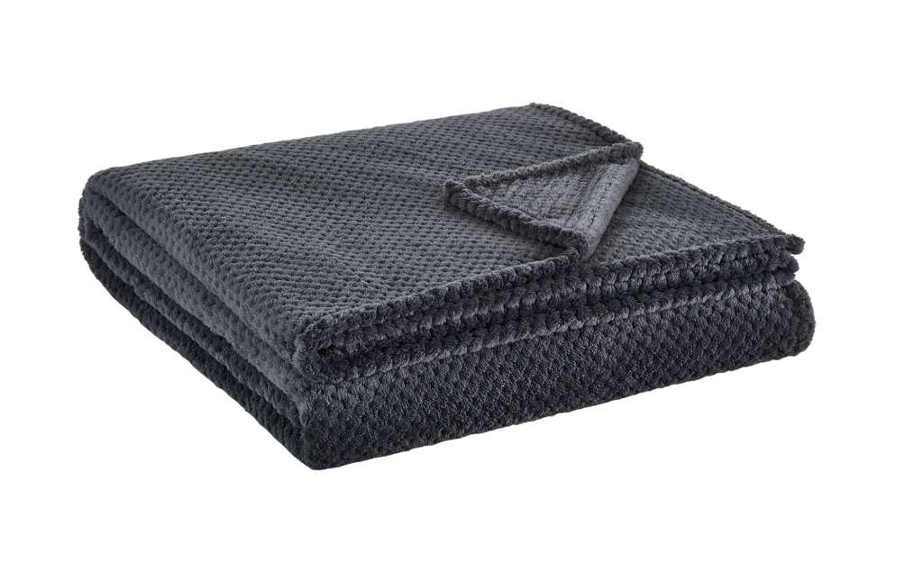 Coralfleece Decke  Mia XL ¦ grau ¦ Polyester, 100% Polyester ¦ Maße (cm): B: 220 Heimtextilien > Kuscheldecken - Höffner