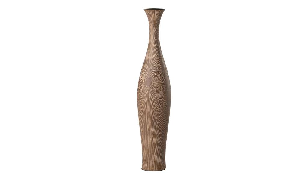 Deko Vase  Modern ¦ braun ¦ Polyresin (Kunstharz) ¦ Maße (cm): B: 17,5 H: 82,5 T: 12,5 Dekoration > Vasen - Höffner