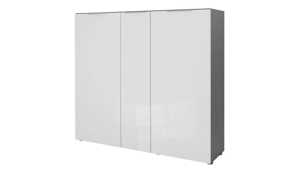 Schuhschrank  Vitreo ¦ weiß ¦ Maße (cm): B: 136,4 H: 124,3 T: 40 Garderoben & Kleiderstangen > Schuhschränke - Höffner
