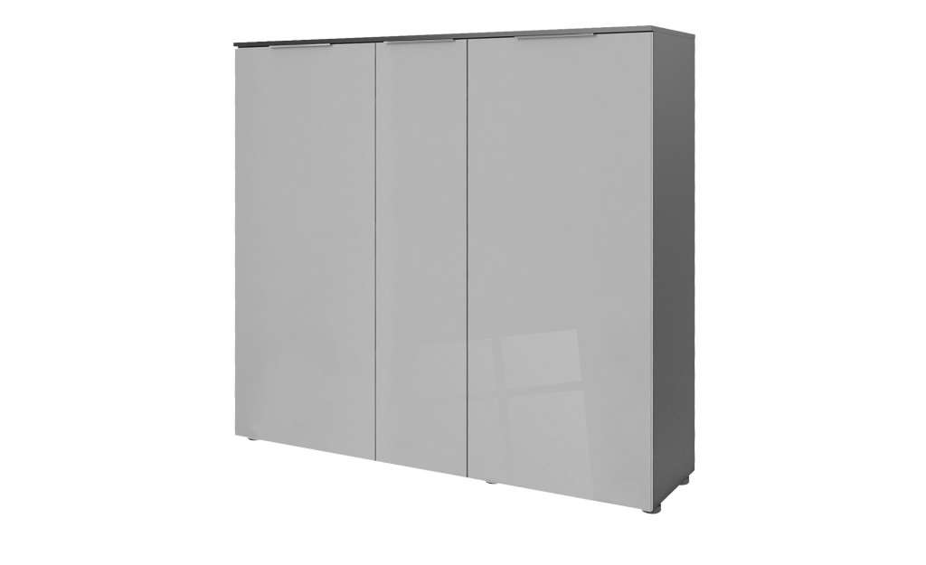 Schuhschrank  Vitreo ¦ grau ¦ Maße (cm): B: 136,4 H: 125,4 T: 40 Garderoben & Kleiderstangen > Schuhschränke - Höffner