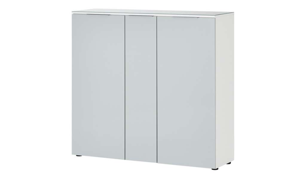 Schuhschrank  Vitreo ¦ grau ¦ Maße (cm): B: 136,4 H: 125,4 T: 40 Garderoben & Kleiderstangen > Schuhschränke - Höffner