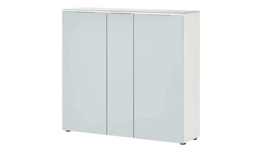 Schuhschrank  Vitreo ¦ grau ¦ Maße (cm): B: 136,4 H: 124,3 T: 40 Garderoben & Kleiderstangen > Schuhschränke - Höffner