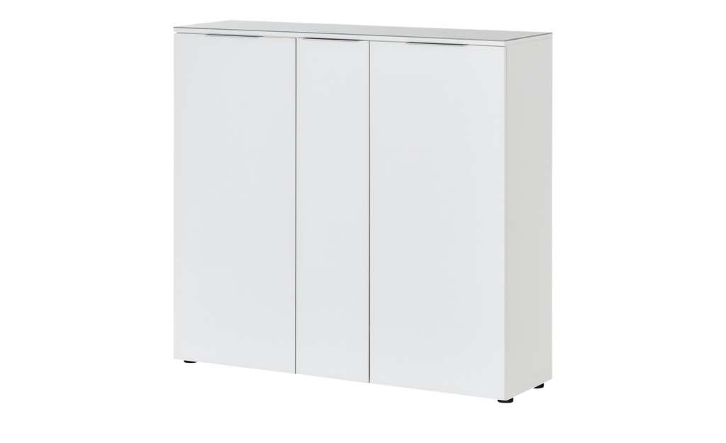 Schuhschrank  Vitreo ¦ weiß ¦ Maße (cm): B: 136,4 H: 124,3 T: 40 Garderoben & Kleiderstangen > Schuhschränke - Höffner