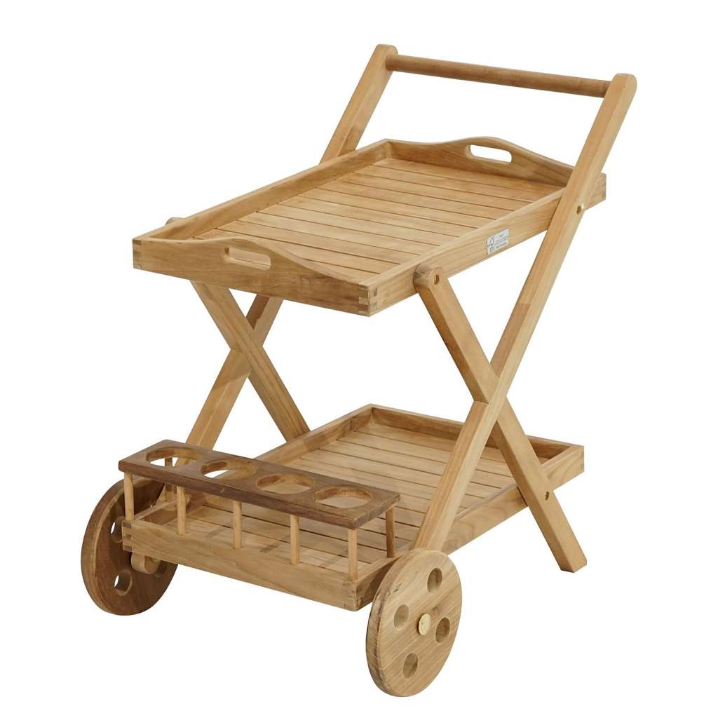 home24 Servierwagen New Haven Teak