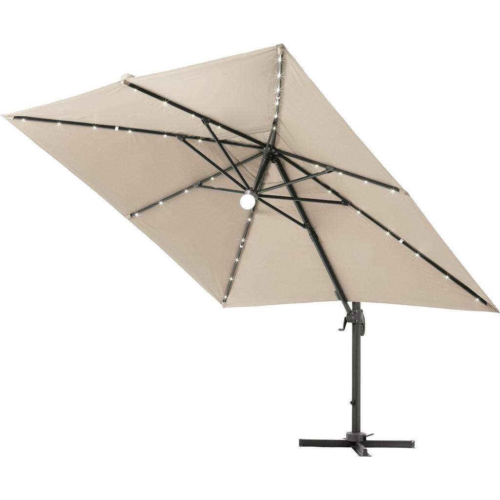 Ambia Garden AMPELSCHIRM 300 x 300 cm Beige