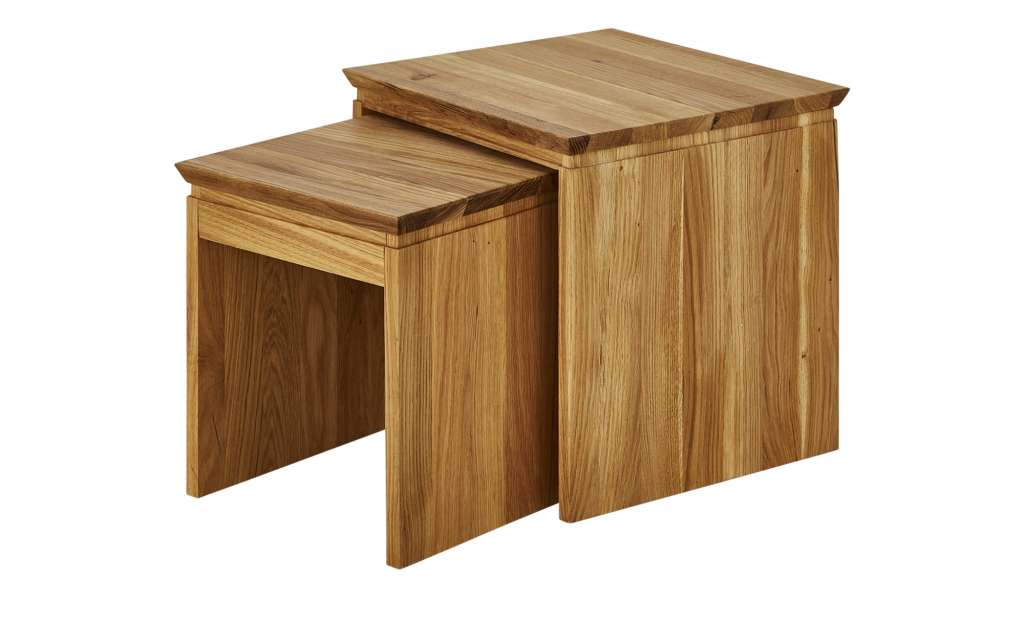 Zweisatztisch  Tiny ¦ holzfarben ¦ Maße (cm): B: 45 H: 45 T: 45 Tische > Beistelltische > Beistelltische ohne Rollen - Höffner