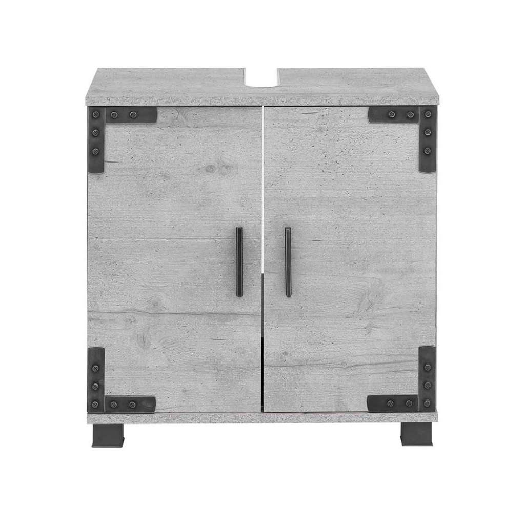Waschkommode in Grau Industriedesign