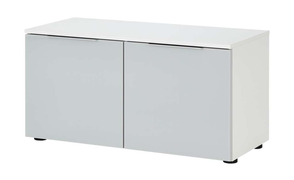 Garderobenbank  Vitreo ¦ grau ¦ Maße (cm): B: 90,2 H: 46,4 T: 40 Garderoben & Kleiderstangen > Garderobenbänke & Schuhbänke - Höffner