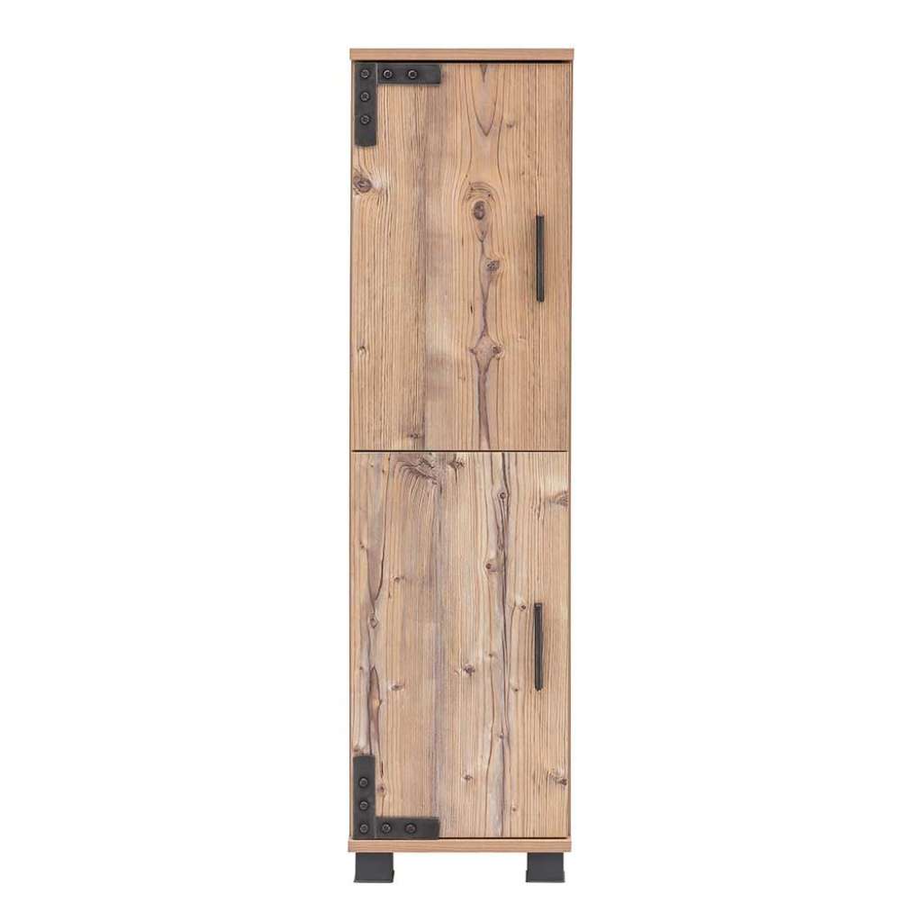 Badmidischrank in Fichte Grau Optik Industriedesign
