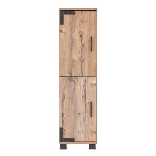 Badmidischrank in Fichte Grau Optik Industriedesign