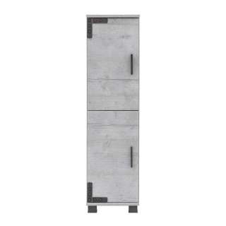Badezimmer Hochschrank in Grau Industry Design