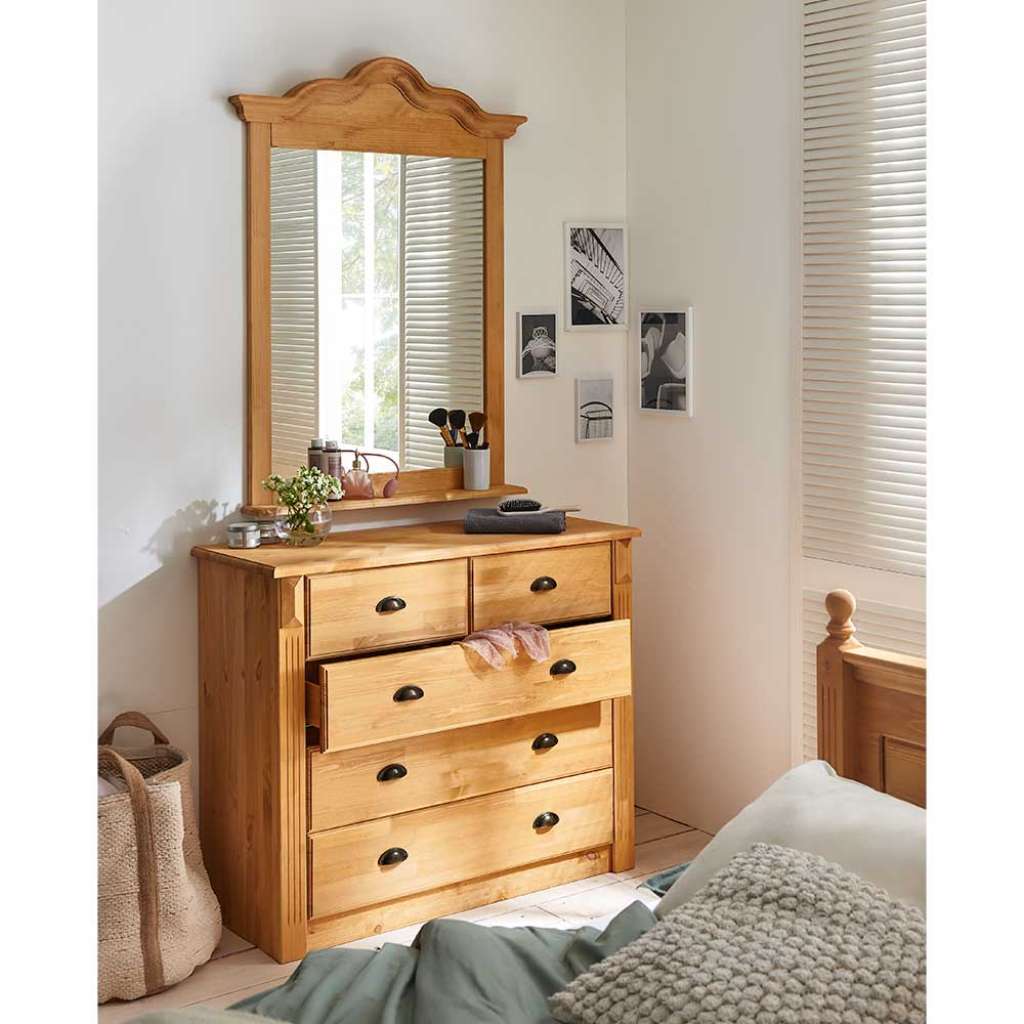 Landhausmöbel aus Kiefer Massivholz Schlafzimmer (2-teilig)