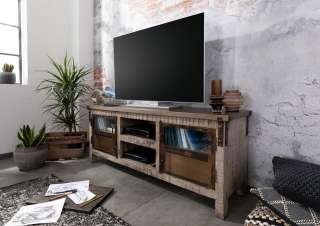 TV-Board Mango 150x40x60 braun lackiert HEAVY INDUSTRY #228