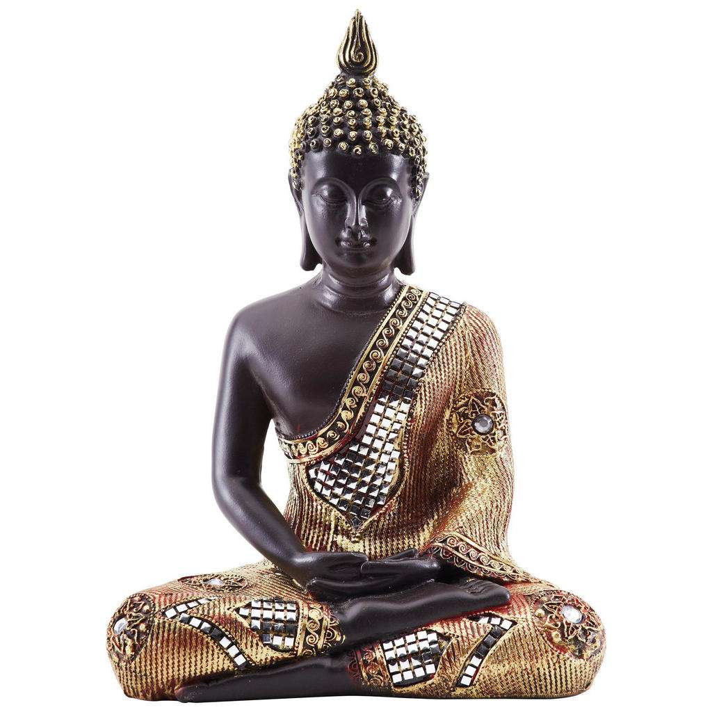 XXXL BUDDHA, Braun, Gold