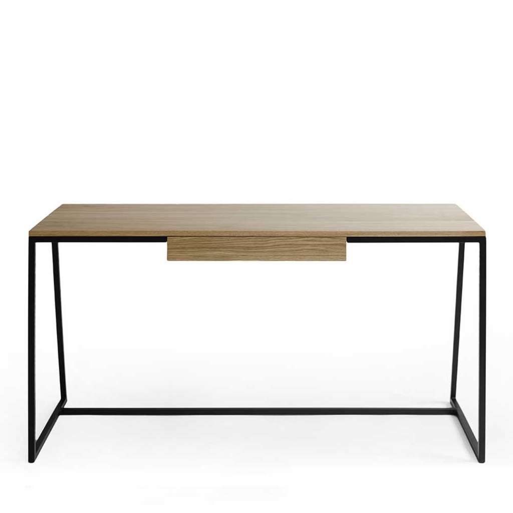 Schreibtisch mit Eiche furniert einer Schublade