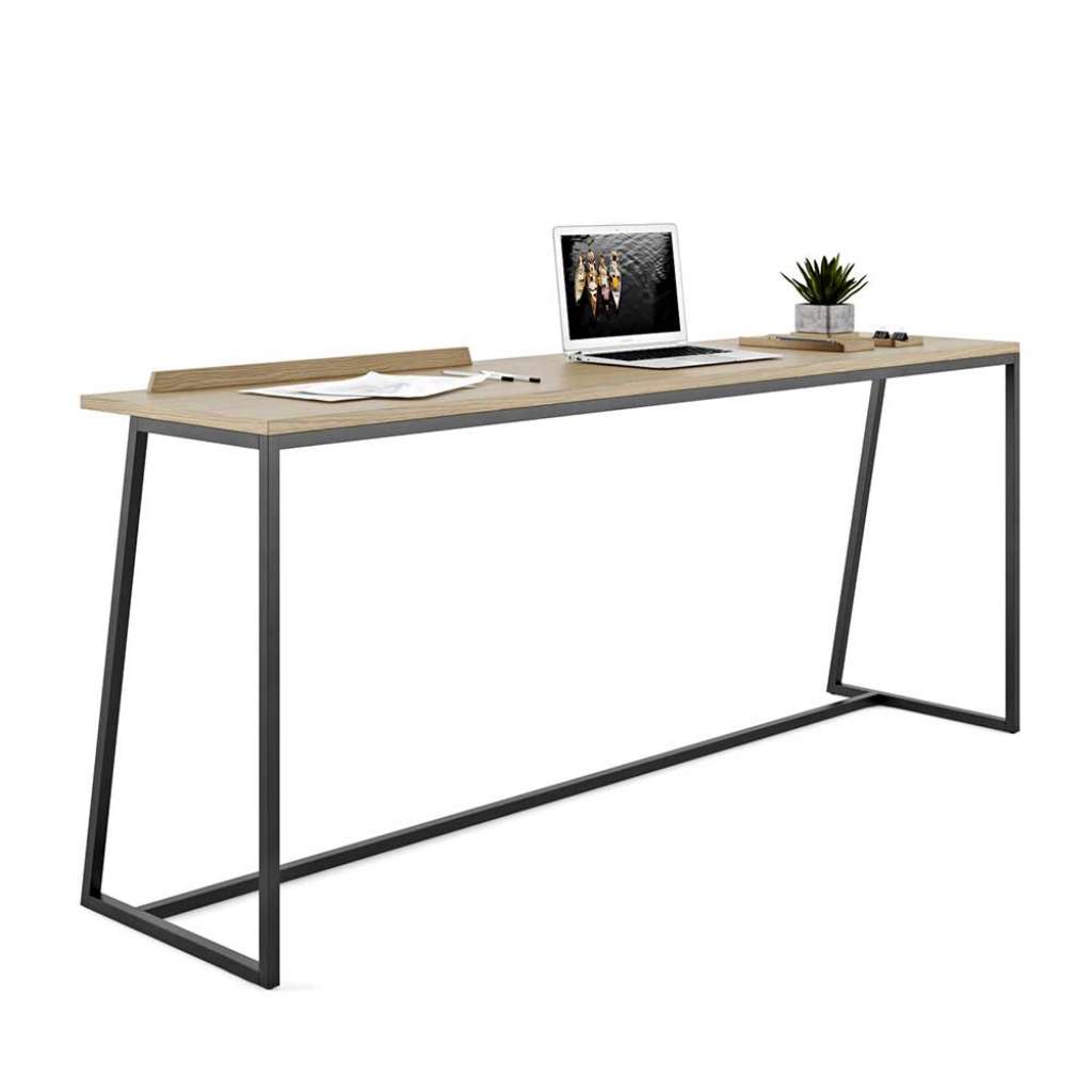 Laptopschreibtisch mit Eiche furniert 180 cm breit