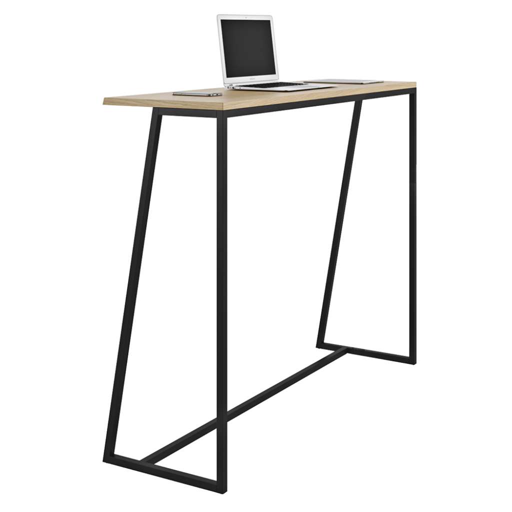 Flur Tisch 100 cm hoch Eiche furniert