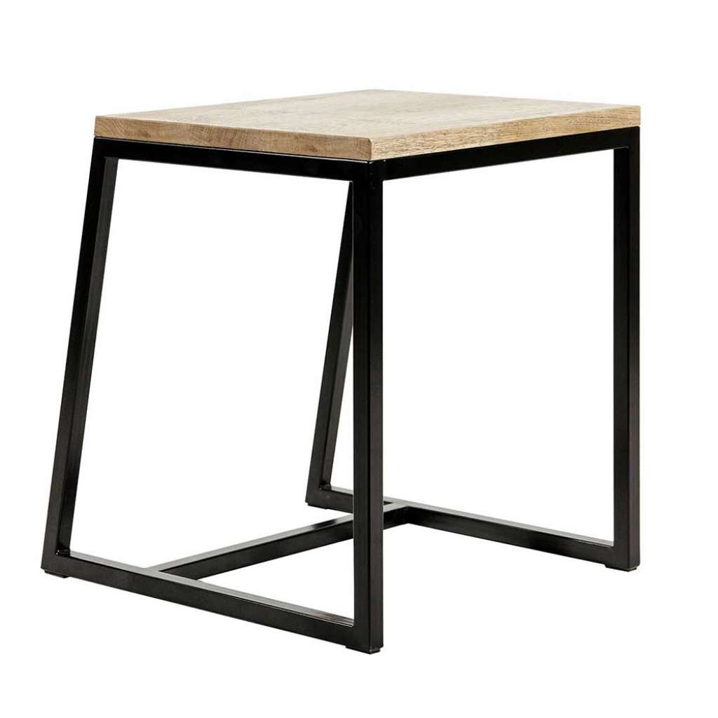 Sitzhocker in Schwarz Eiche furniert