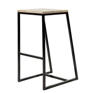 Design Barhocker 50 cm breit Eiche furniert