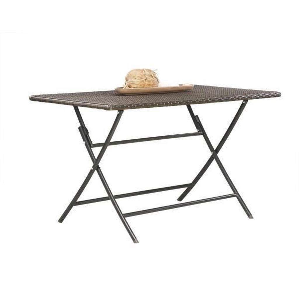 Ambia Garden GARTENKLAPPTISCH Metall, Kunststoff Braun