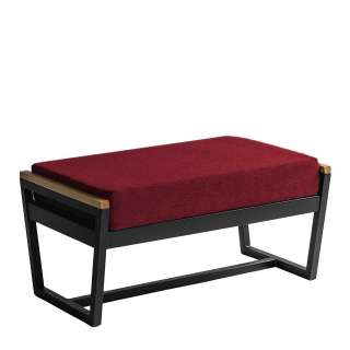 Hocker in Rot Webstoff modern