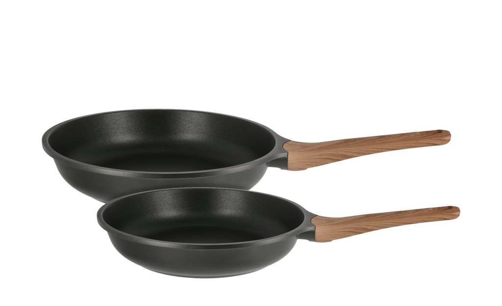 KHG Pfannenset, 2-teilg ¦ schwarz ¦ Aluminium-Guss Töpfe & Pfannen & Zubehör > Topf und Pfannen-Sets - Höffner