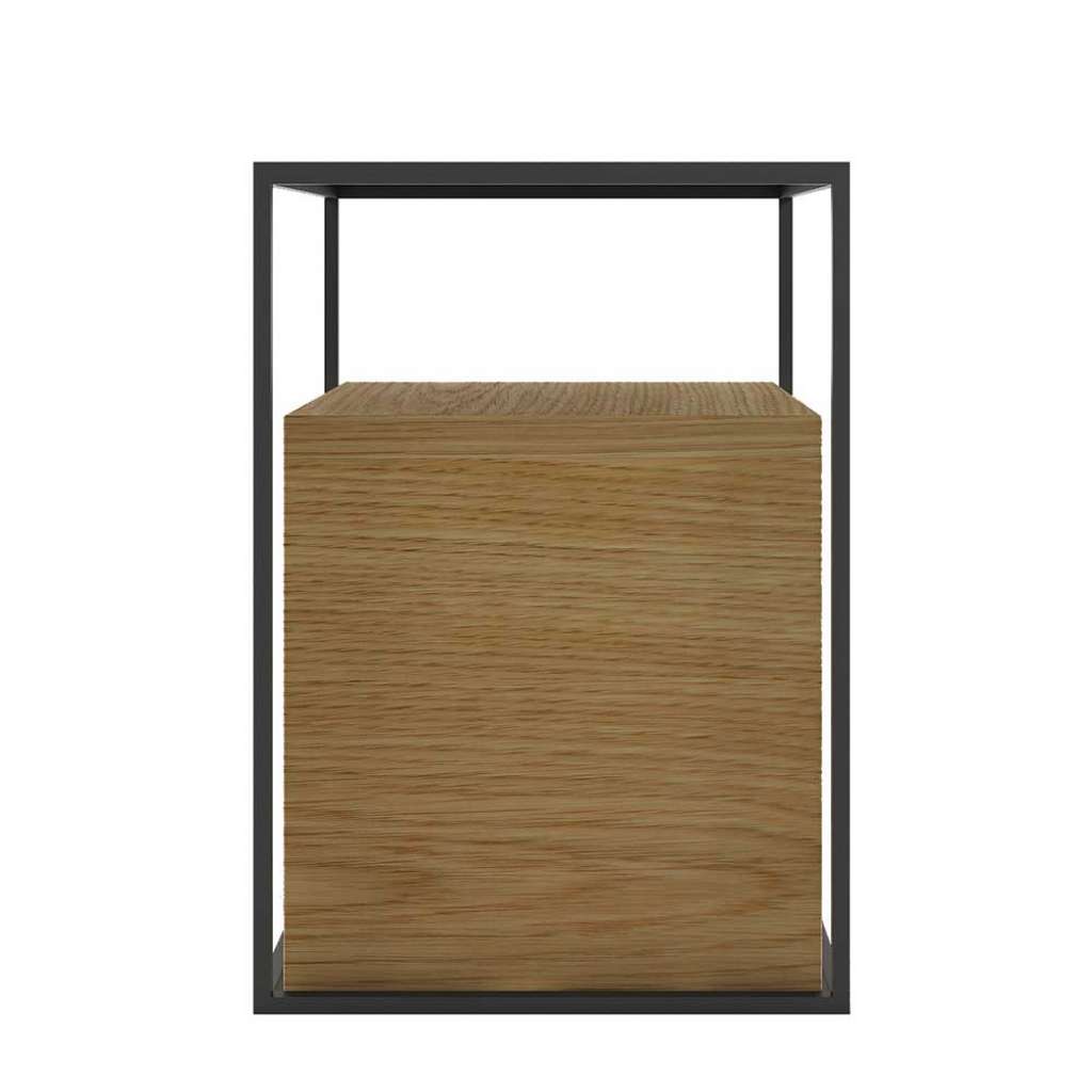 Couch Beistelltisch quadratisch Eiche furniert