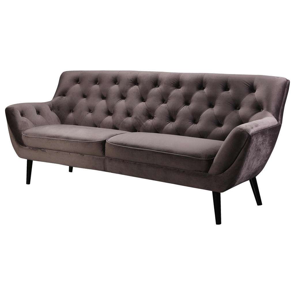 Stylife 2,5-SITZER Samt Weiß