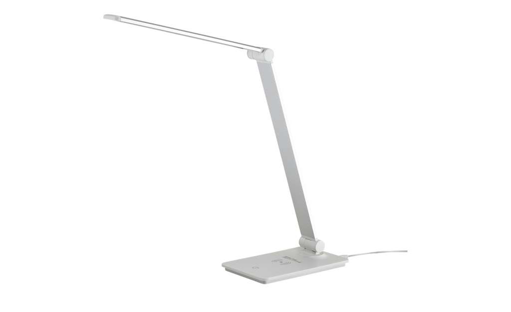 KHG LED-Tischleuchte, weiß mit Qi-Charger ¦ weiß ¦ Maße (cm): B: 11 H: 37 Lampen & Leuchten > Innenleuchten > Tischlampen - Höffner