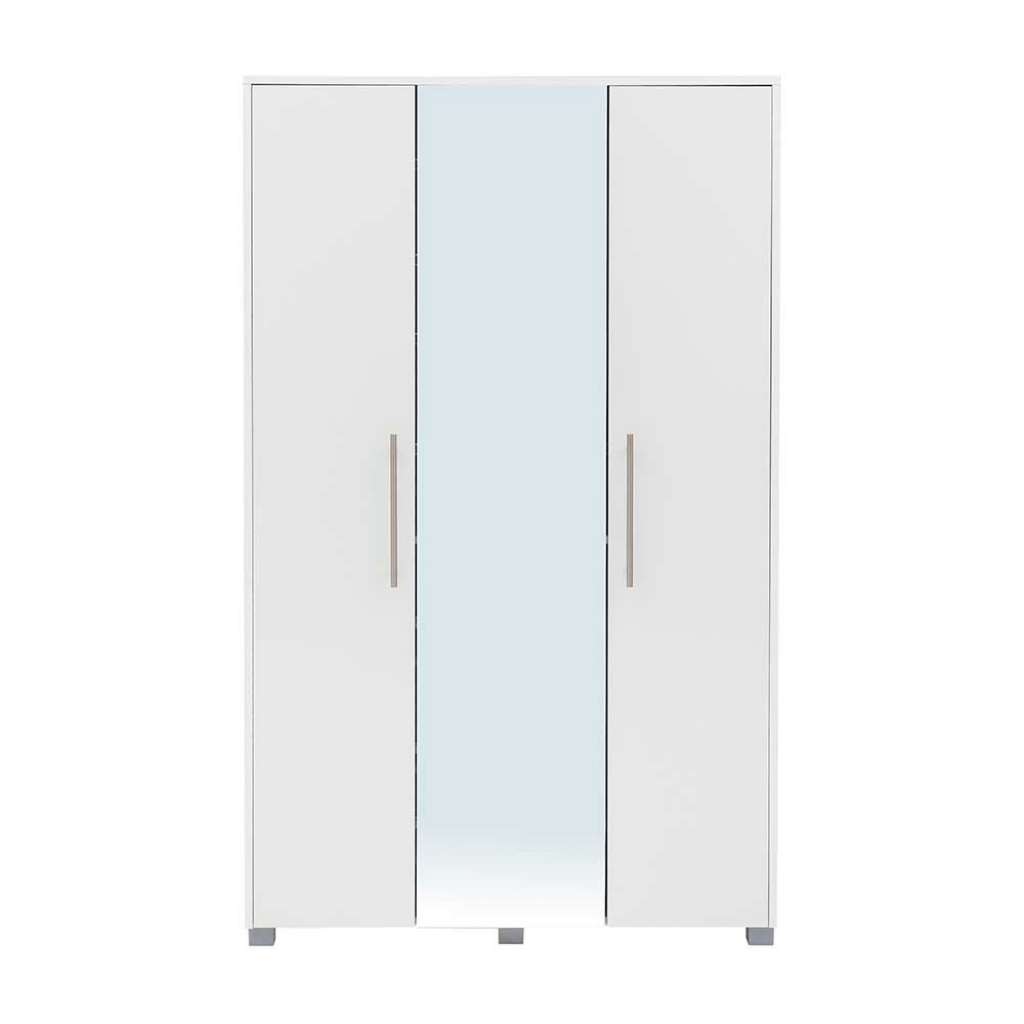 Garderobenschuhschrank in Weiß Spiegel