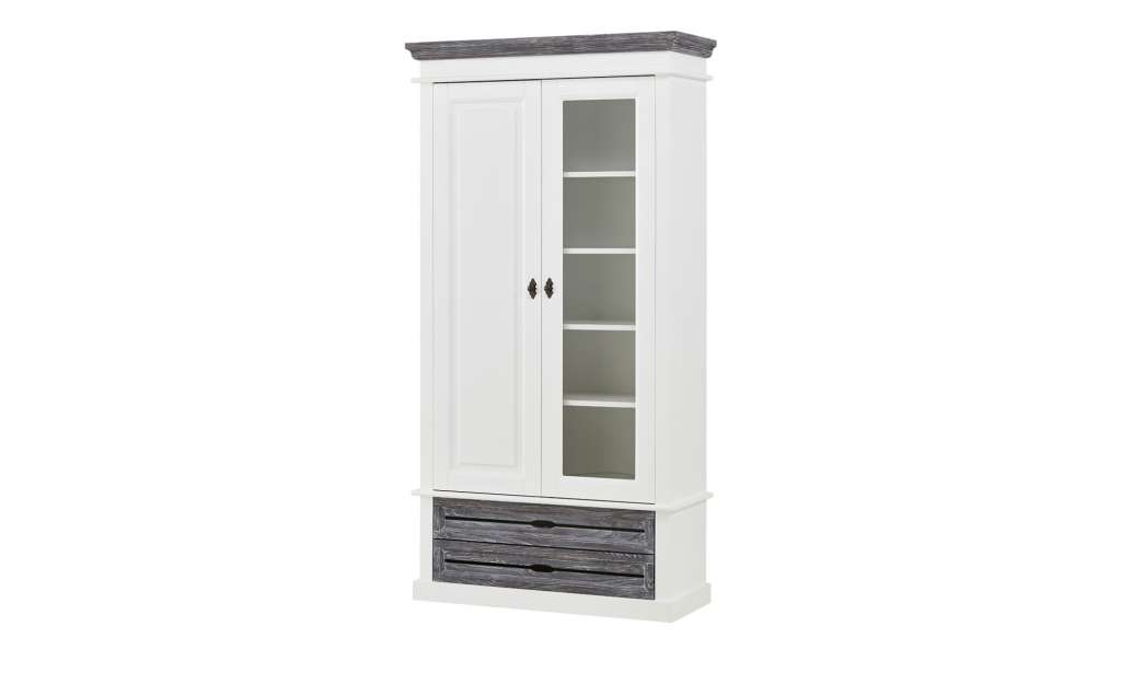 maison bleue Vitrine  Cabana ¦ weiß ¦ Maße (cm): B: 102,8 H: 200 T: 39,7 Kommoden & Sideboards > Vitrinen - Höffner