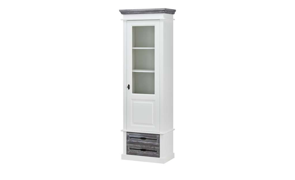 maison bleue Vitrine  Cabana ¦ weiß ¦ Maße (cm): B: 66,3 H: 200 T: 39,7 Kommoden & Sideboards > Vitrinen - Höffner