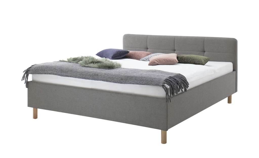 Polsterbett  Clapham ¦ grau ¦ Maße (cm): B: 186,5 H: 209 T: 90 Betten > Futonbetten - Höffner